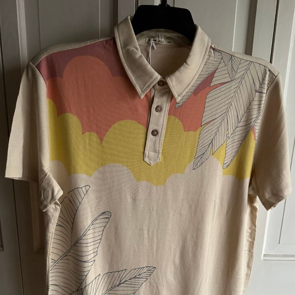 NWT $78 Marine Layer Polo Shirt Size M/L